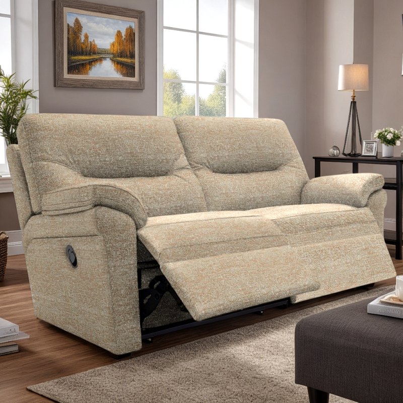 G Plan G Plan Seattle 2.5 Seater Heated Seat Double Recliner in Fabric