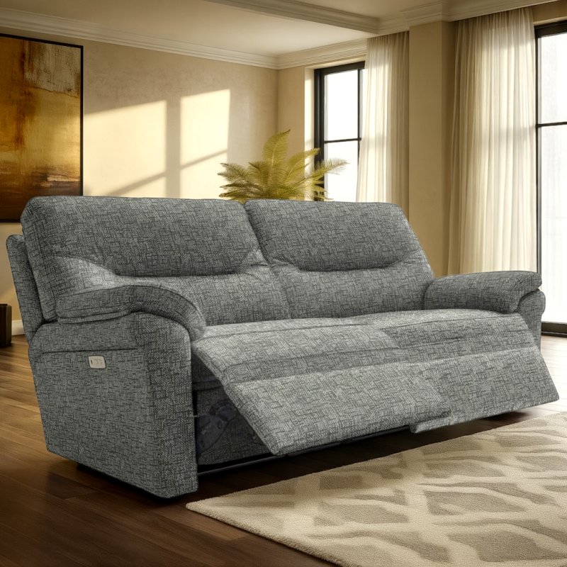 G Plan G Plan Seattle 3 Seater Heated Seat Double Recliner in Fabric