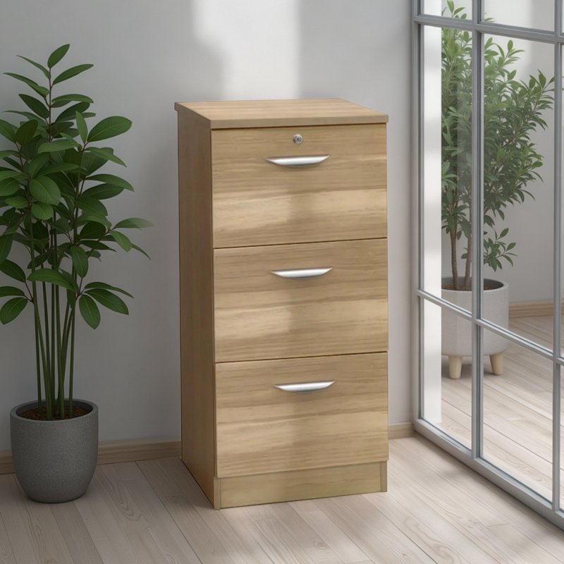 R White Cabinets LTD Three Drawer Unit Filing Cabinet