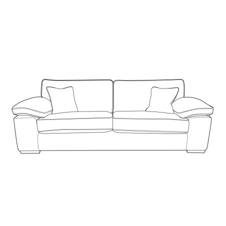 H Collection Trip 4 Seater Sofa
