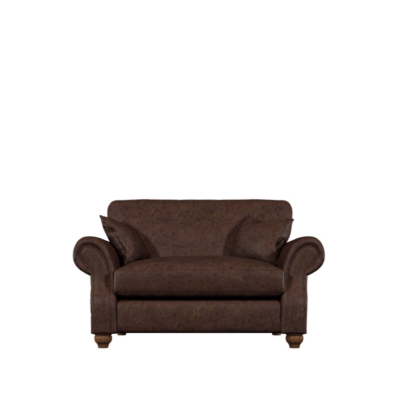 Old Charm Hemmingway Love Seat in Leather