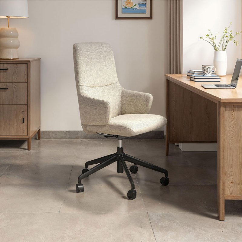 Stressless Stressless Mint High Back Home Office Chair With Arms in Fabric