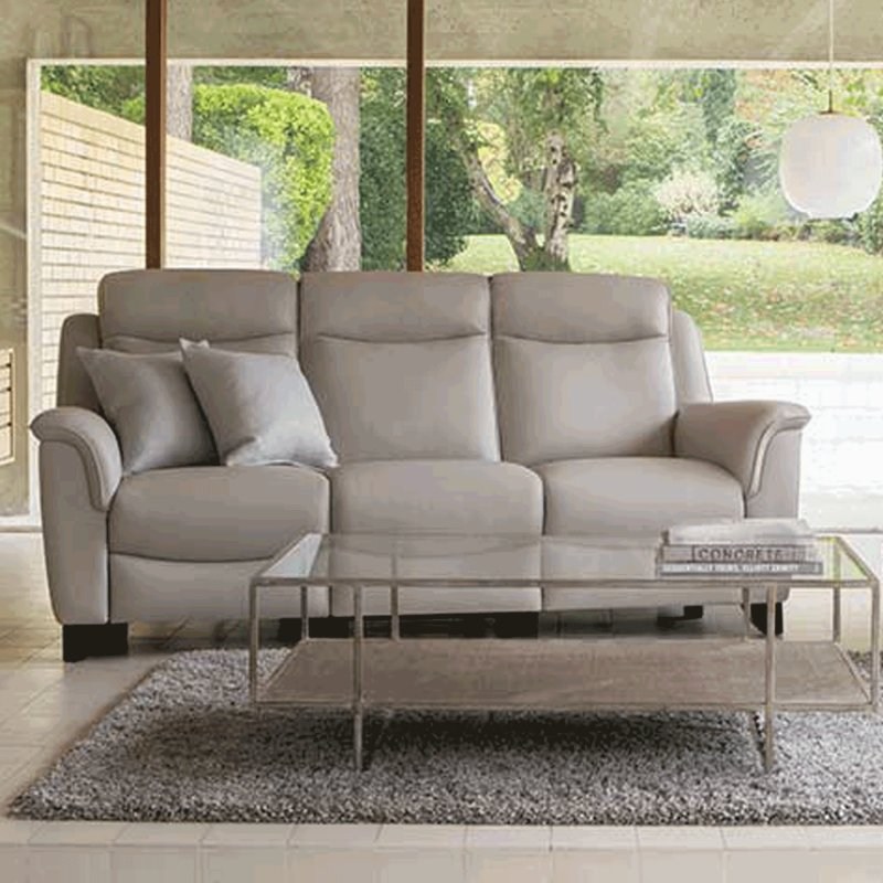 Parker Knoll Manhattan 25 3 Seater Double Power Reclining Sofa In Leather