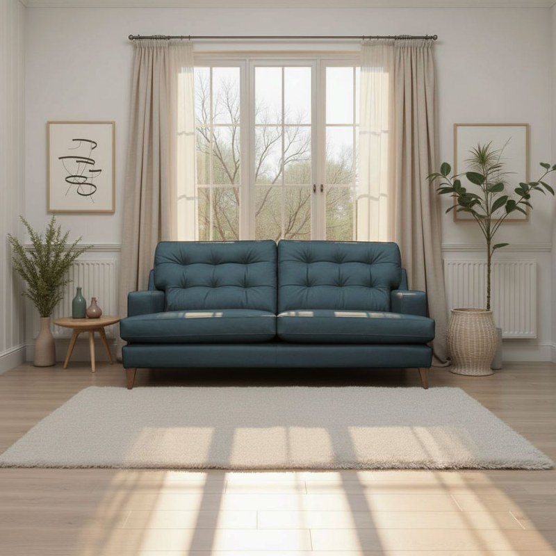 G Plan Vintage G Plan Vintage Amelia 3 Seater Sofa In Leather