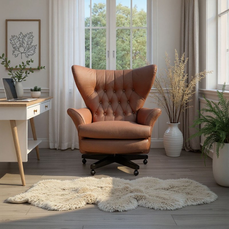 G Plan Vintage G Plan Vintage Broadway Swivel Chair In Leather