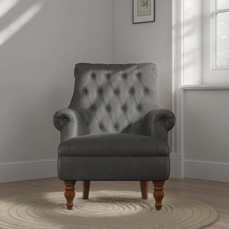 Old Charm Pickering Armchair in Leather