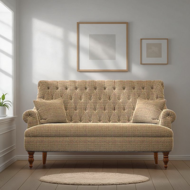 Old Charm Pickering Compact 3 Seater Sofa in Fabric