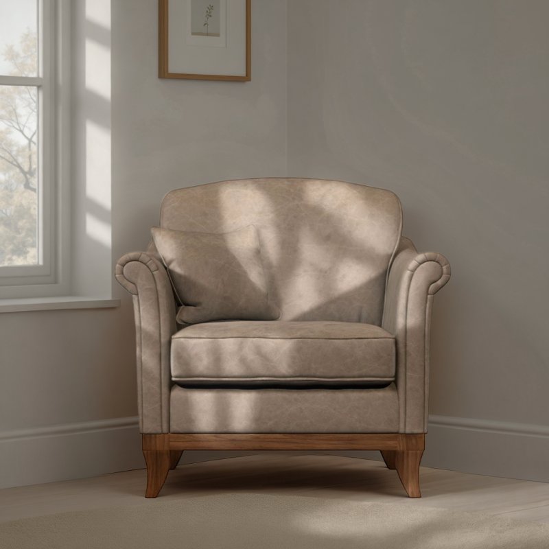 Old Charm Weybourne Armchair in Leather