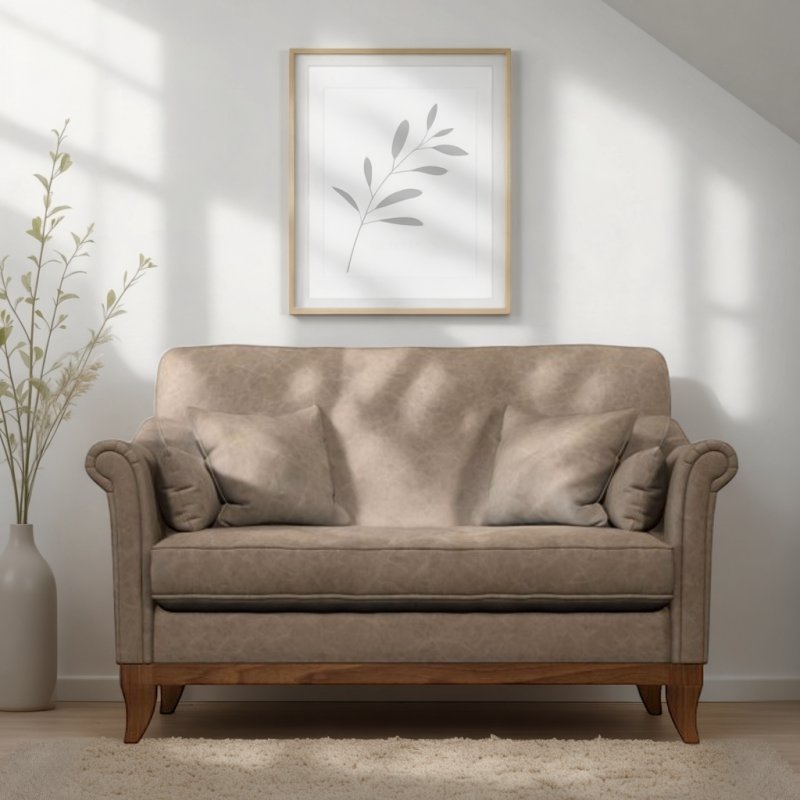 Old Charm Weybourne Compact 2 Seater Sofa in Leather