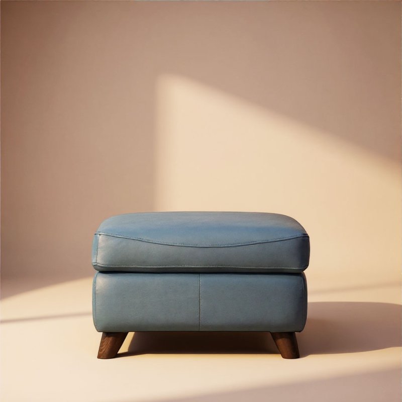 Olivia Footstool Leather Main Image HF