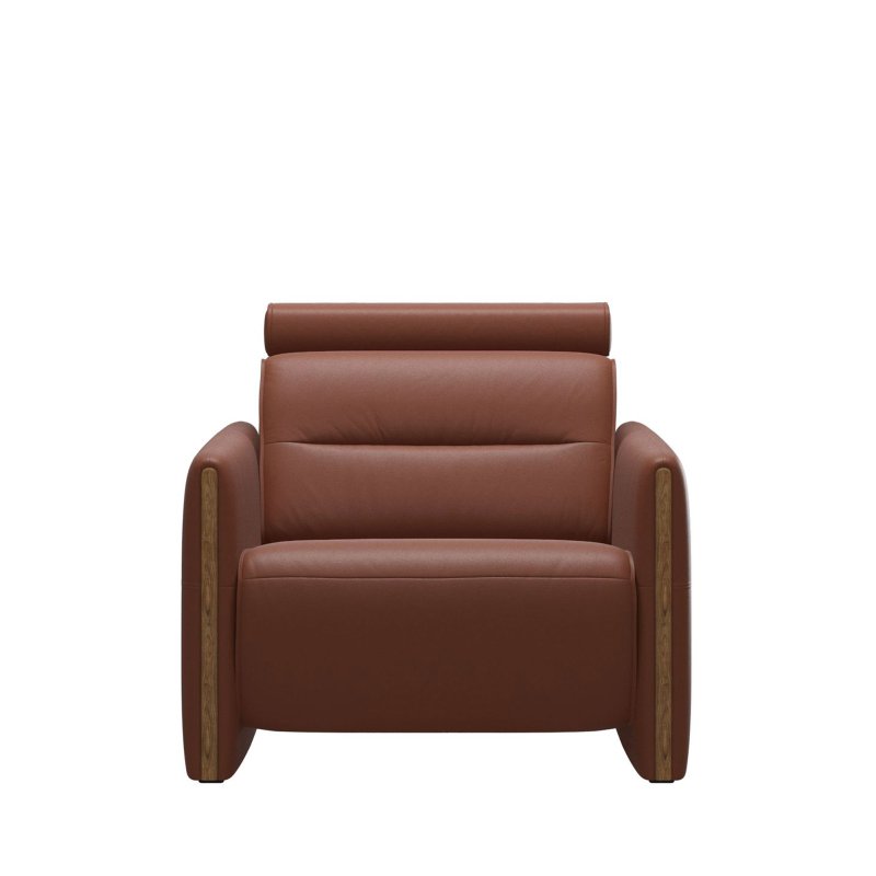 Stressless Stressless Emily Chair with Wood Arms in Leather