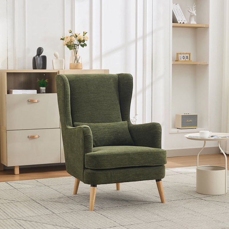 H Collection Miranda Fireside Chair In Fabric