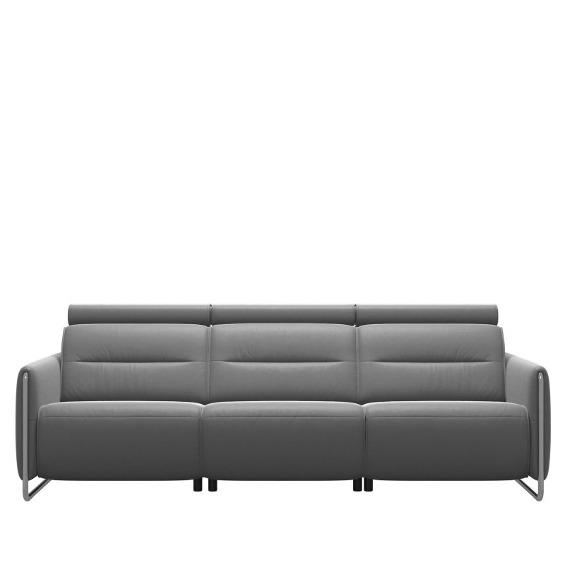 Stressless Stressless Emily 3 Seater Sofa with Steel Arms in Leather