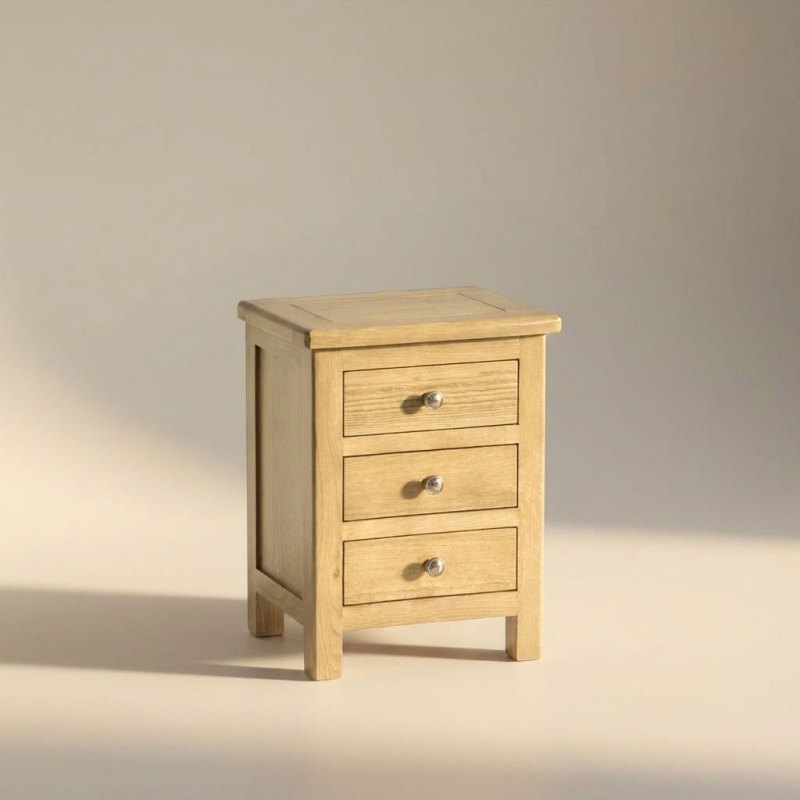 H Collection Winnie Winnie 3 Drawer Bedside