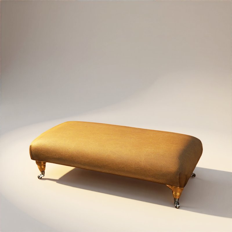 Winchester Footstool Leather Main Image HF