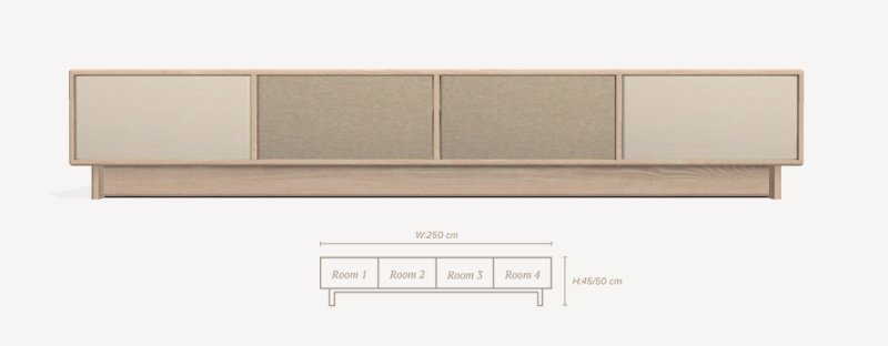 Options HIFI Sideboard 2 0 4 Sections 1 3