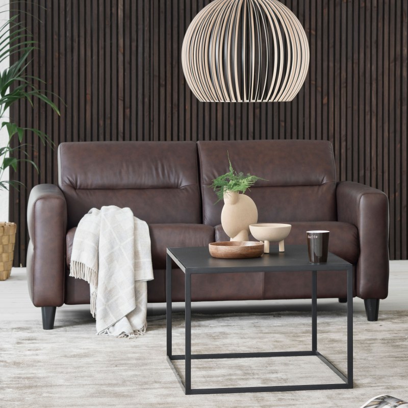 Stressless Stressless Fiona 2 Seater Sofa with Upholstered Arms in Leather