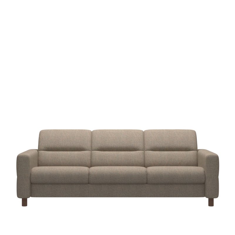 Stressless Stressless Fiona 3 Seater Sofa with Upholstered Arms in Fabric