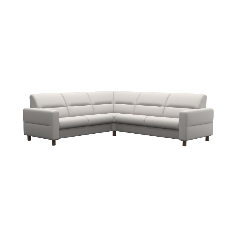 Stressless Stressless Fiona Corner Group, 2.5 Seats LHF, 2.5 Seats RHF, with Upholstered Arms in Leather