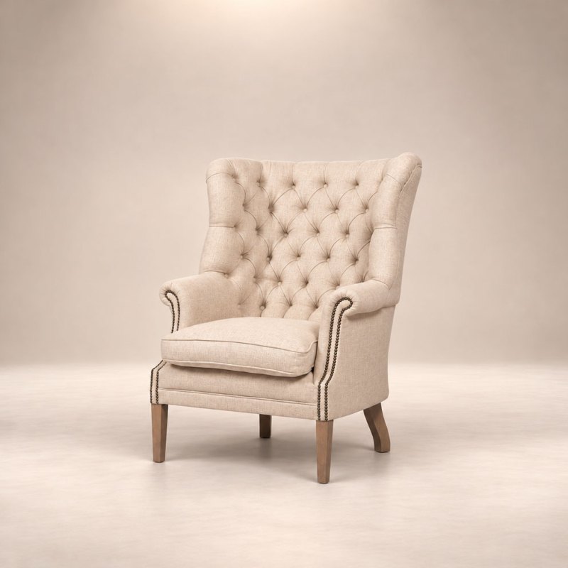Mackenzie Wing Chair Fabric Main Image HF