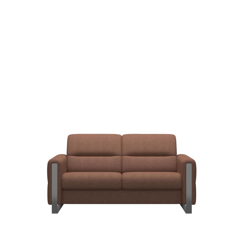 Stressless Stressless Fiona 2 Seater Sofa with Steel Arms in Fabric