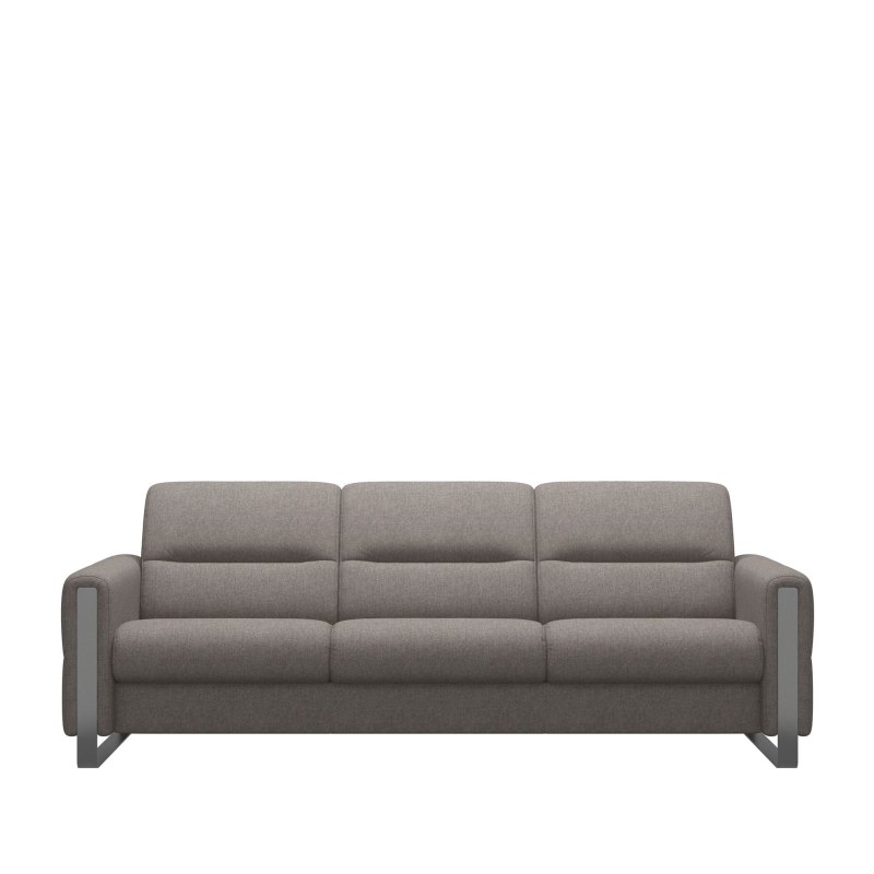 Stressless Stressless Fiona 3 Seater Sofa with Steel Arms in Fabric