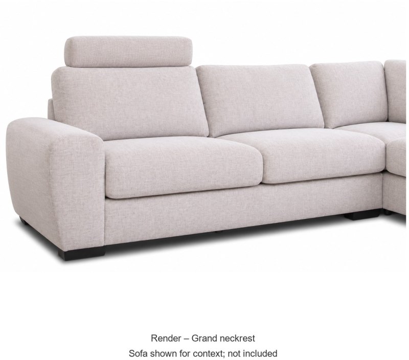 Render - Grand neckrest; sofa shown for context, not included