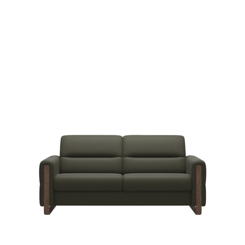 Stressless Stressless Fiona 2.5 Seater Sofa with Wood Arms in Leather