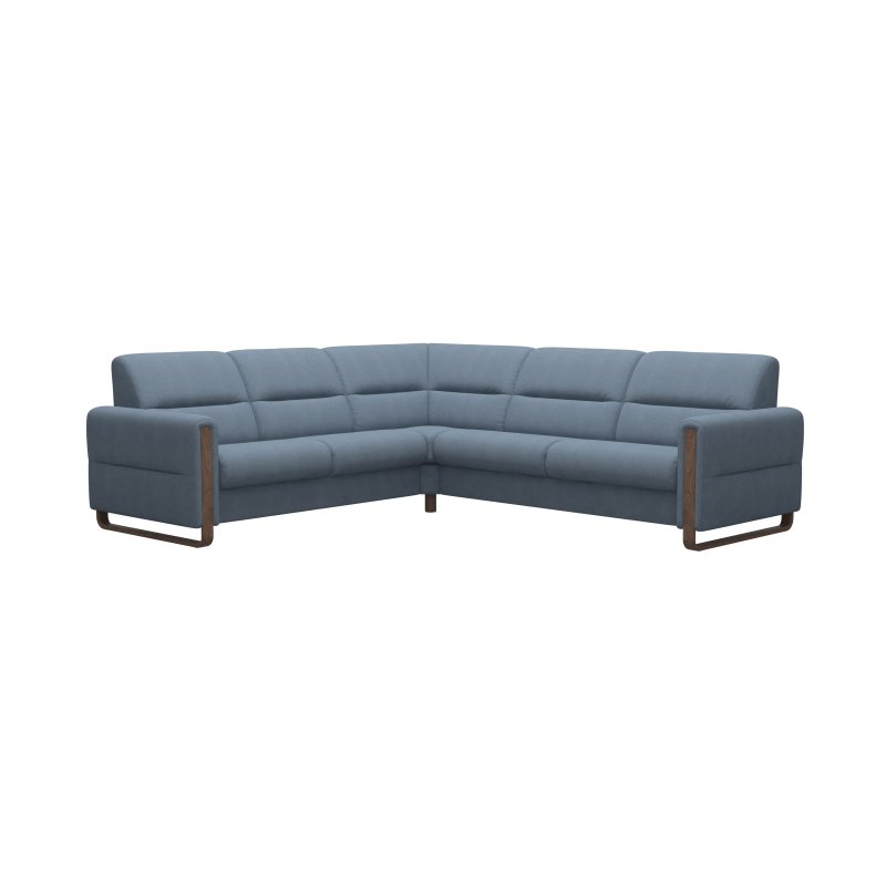 Stressless Stressless Fiona Corner Group, 2.5 Seats LHF, 2.5 Seats RHF, with Wood Arms in Fabric