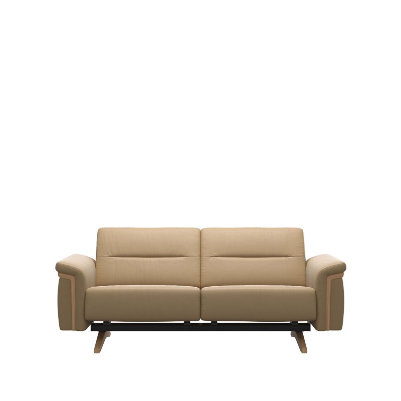 Stressless Stressless Stella 2 Seater Sofa with Wood Arms in Leather