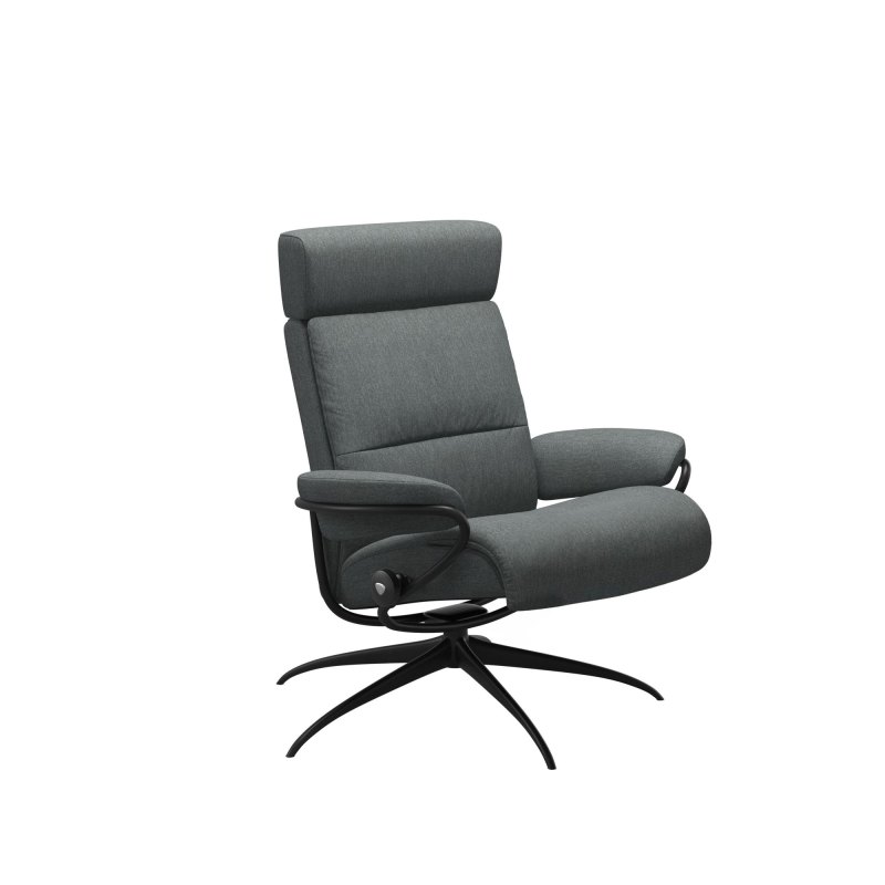Stressless Stressless Tokyo Chair with Adjustable Headrest in Fabric, Star Base