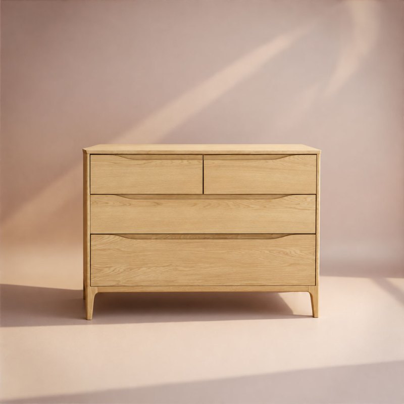 Rimini 4 Drawer Low Wide Chest Main Image HF