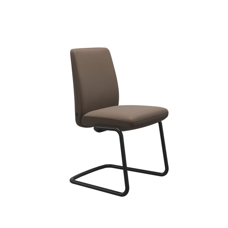 Stressless Stressless Vanilla Low Back Dining Chair with D400 Legs in Leather