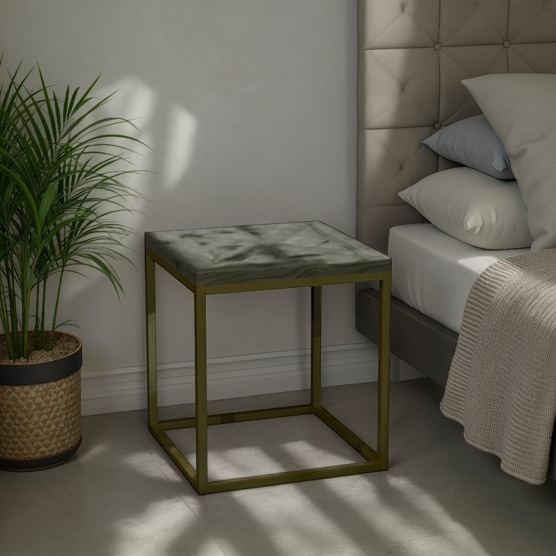 Bentley Designs Athena Fumed Oak Lamp Table