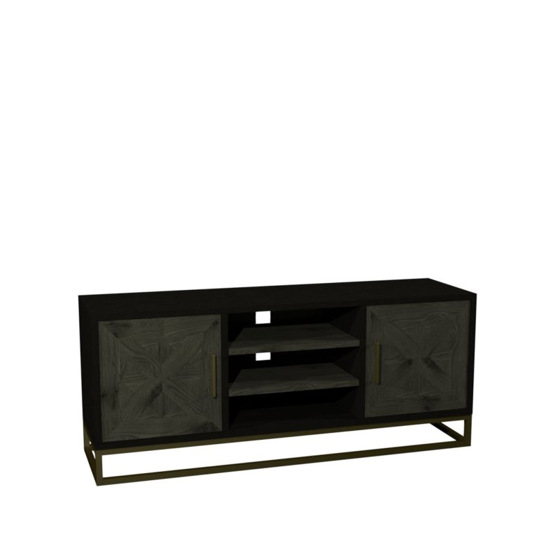 Bentley Designs Athena Fumed Oak Entertainment Unit with Doors