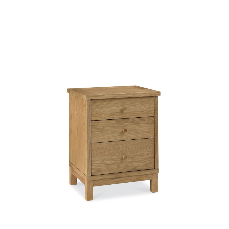 Bentley Designs Atlanta Oak 3 Drawer Nightstand