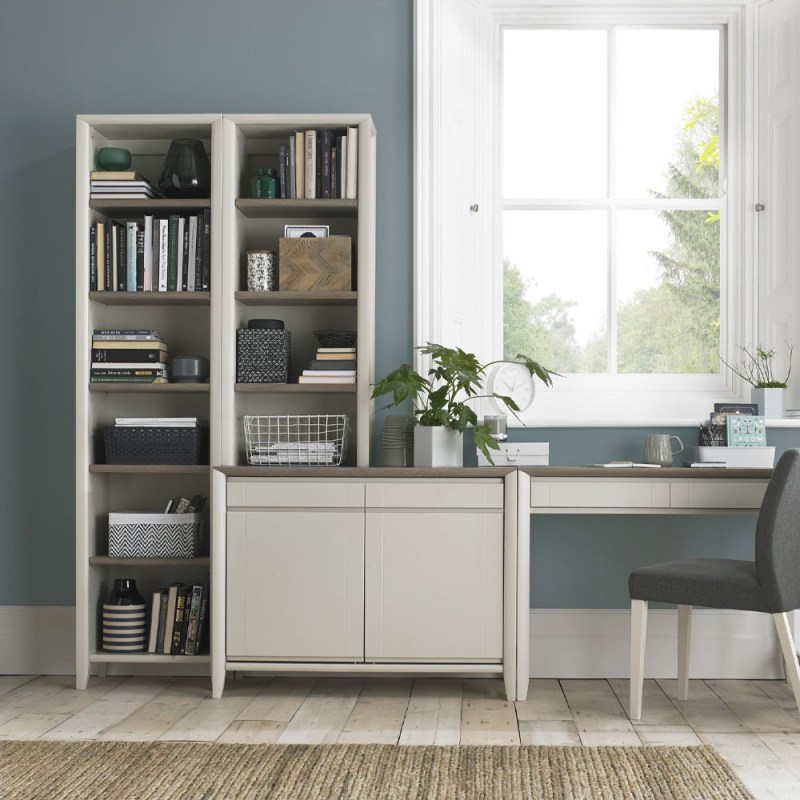 Bentley Designs Bergen Grey Washed Oak & Soft Grey Narrow Top Unit