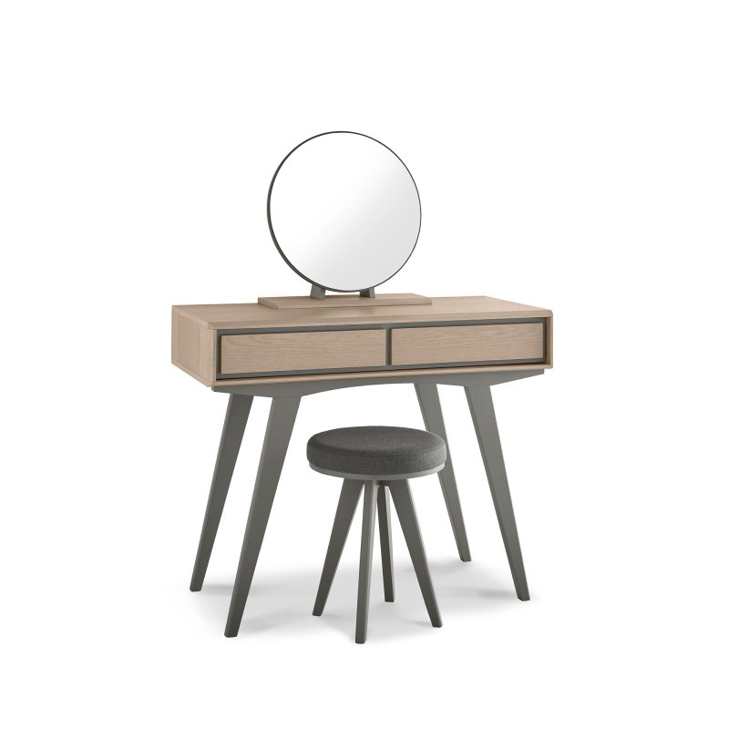 Bentley Designs Brunel Scandi Oak & Dark Grey Dressing Table