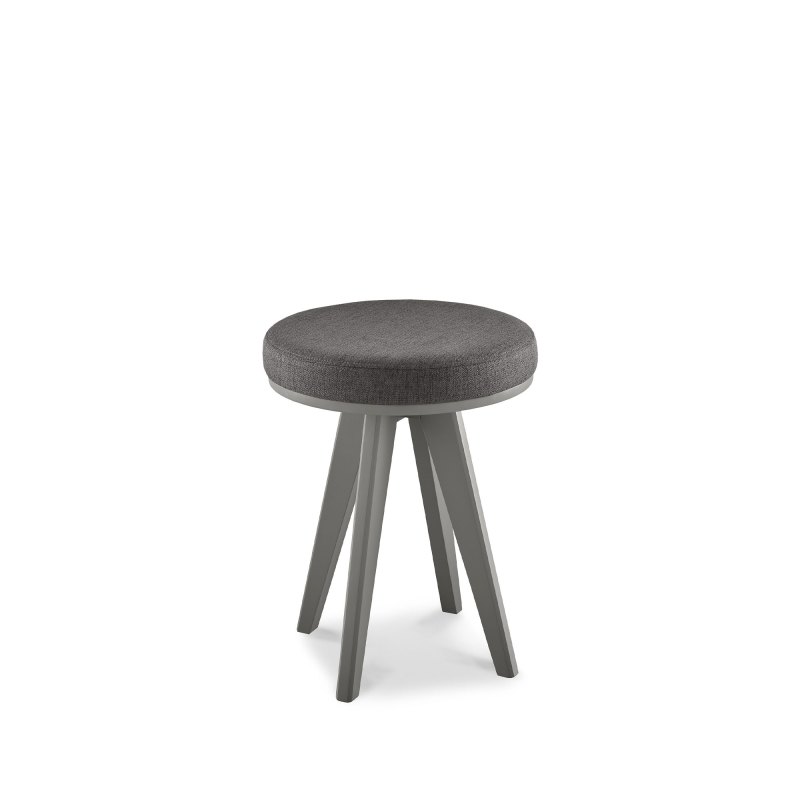 Bentley Designs Brunel Scandi Oak & Dark Grey Stool - Cold Steel