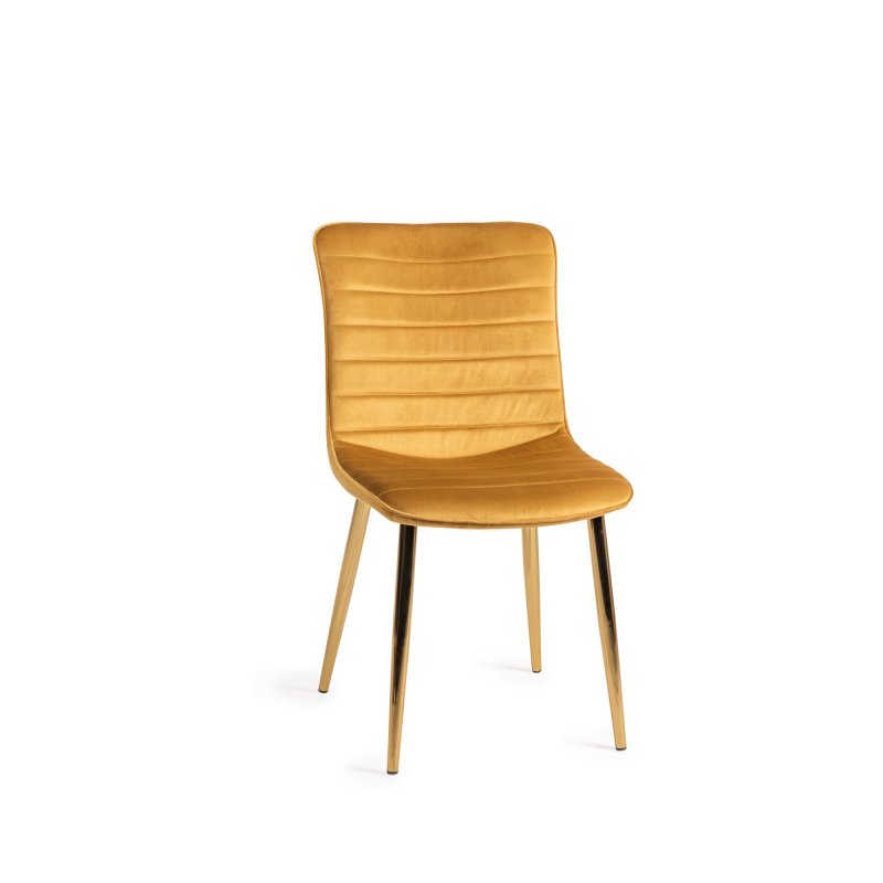 Bentley Designs Rothko Chair in Velvet Fabric (Pair)