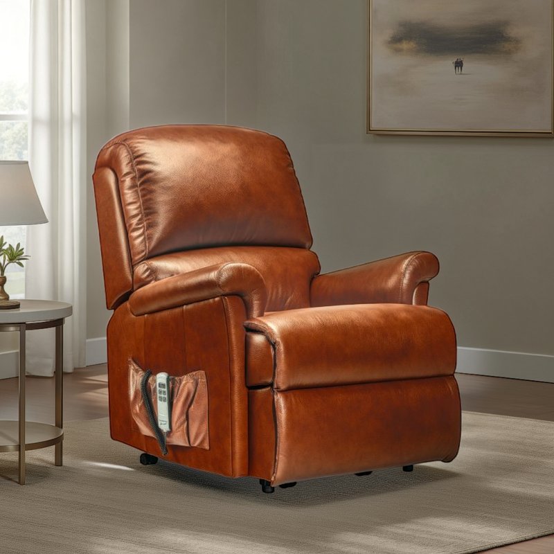 Sherborne Sherborne Nevada Riser Recliner in Leather