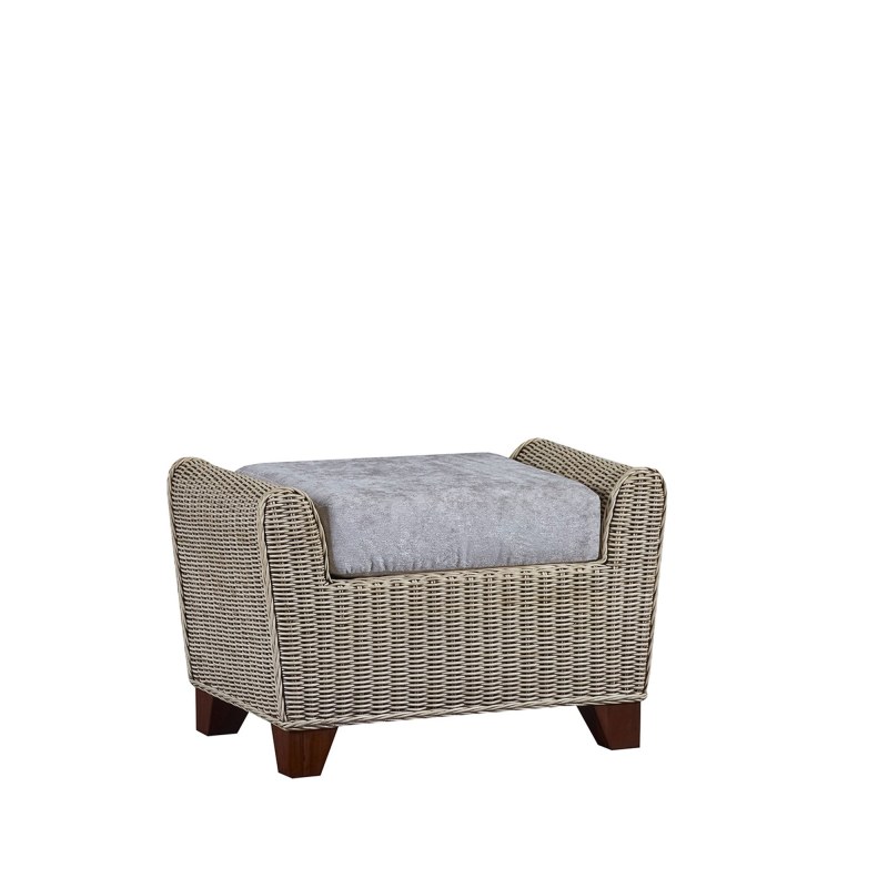 The Cane Industries Della Footstool with Storage