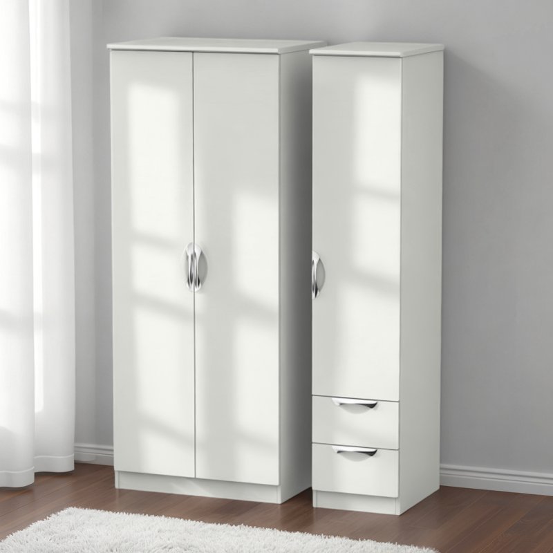 Welcome Furniture Camden Triple Plain + Drawer Robe