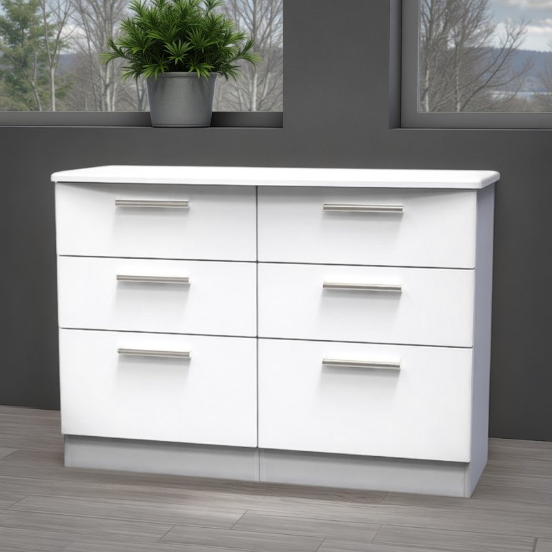 Welcome Furniture Knightsbridge 6 Drawer Midi Chest
