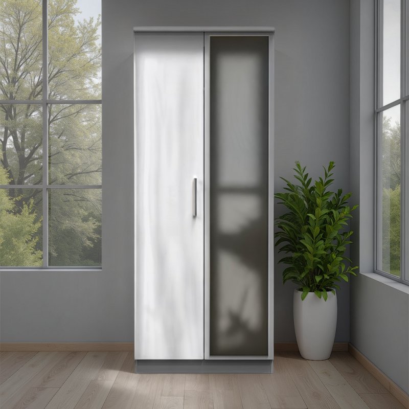 Welcome Furniture Knightsbridge 2ft6 Mirror Robe