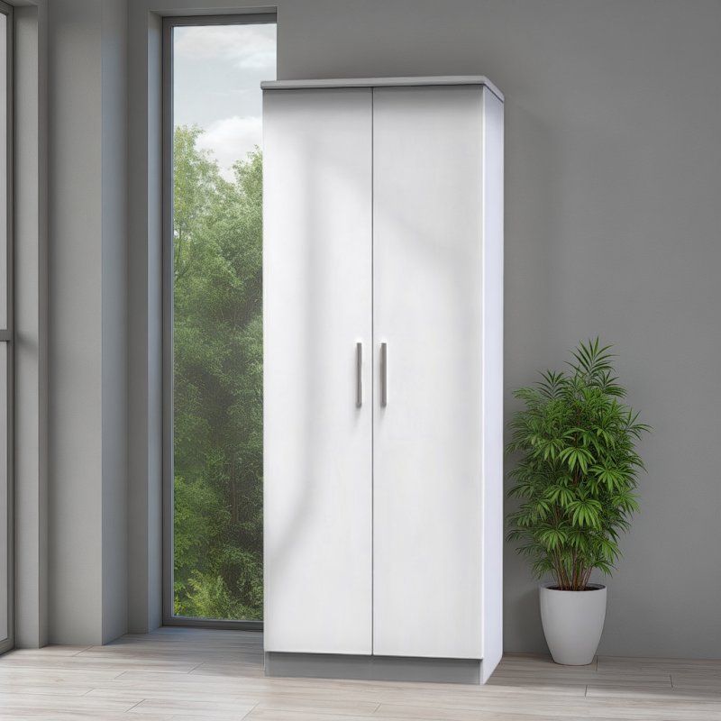 Welcome Furniture Knightsbridge Tall 2ft6 Double Hanging Robe