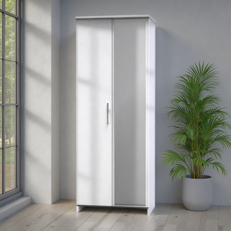 Welcome Furniture Knightsbridge Tall 2ft6 Mirror Robe