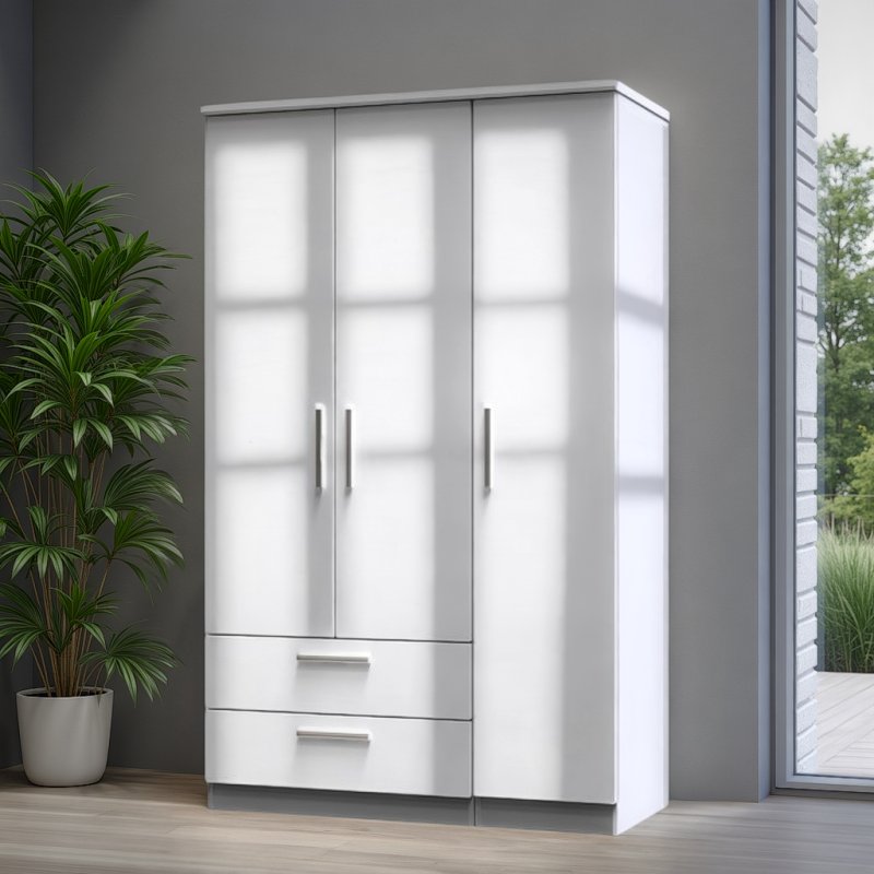 Welcome Furniture Knightsbridge Triple 2 Drawer Robe