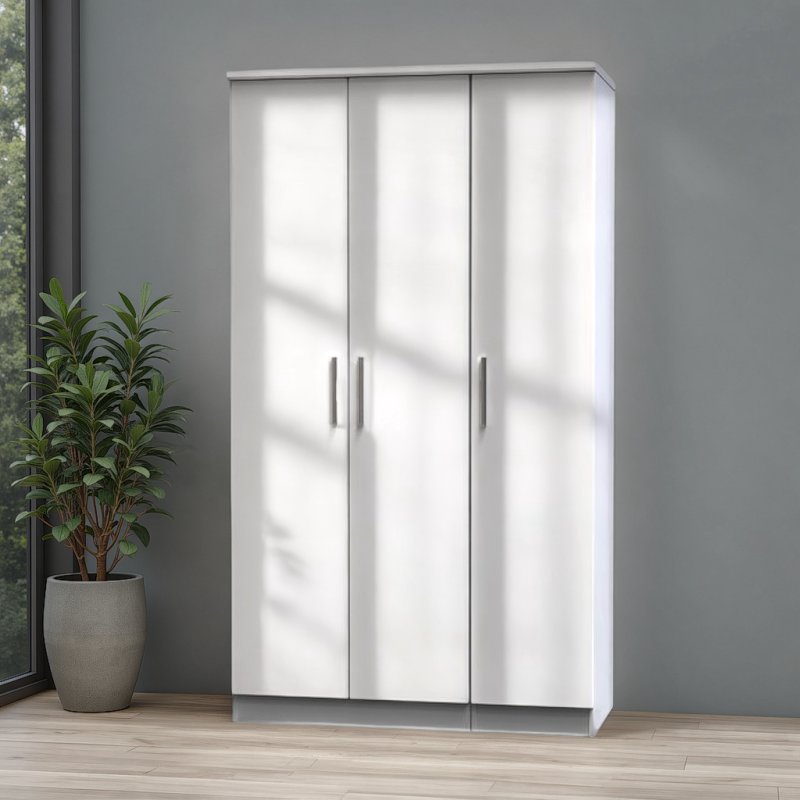 Welcome Furniture Knightsbridge Tall Triple Plain Robe