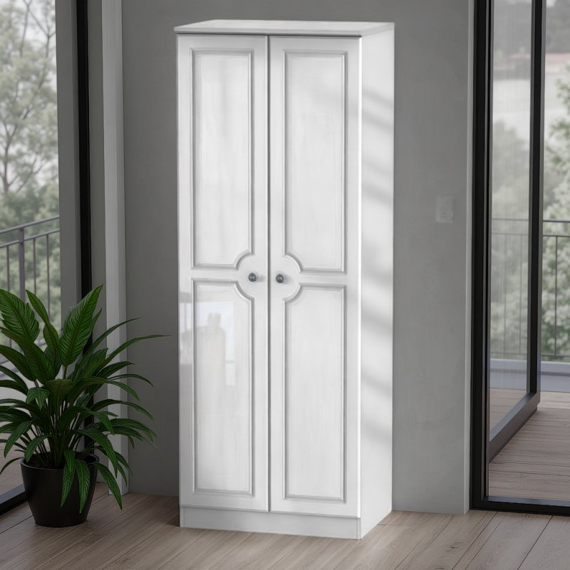 Welcome Furniture Pembroke Tall 2ft6 Double Hanging Robe